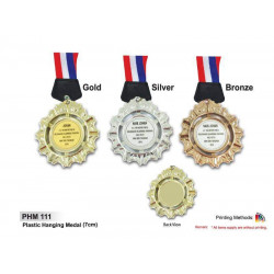 PHM 111 Plastic Hanging Medal 7cm